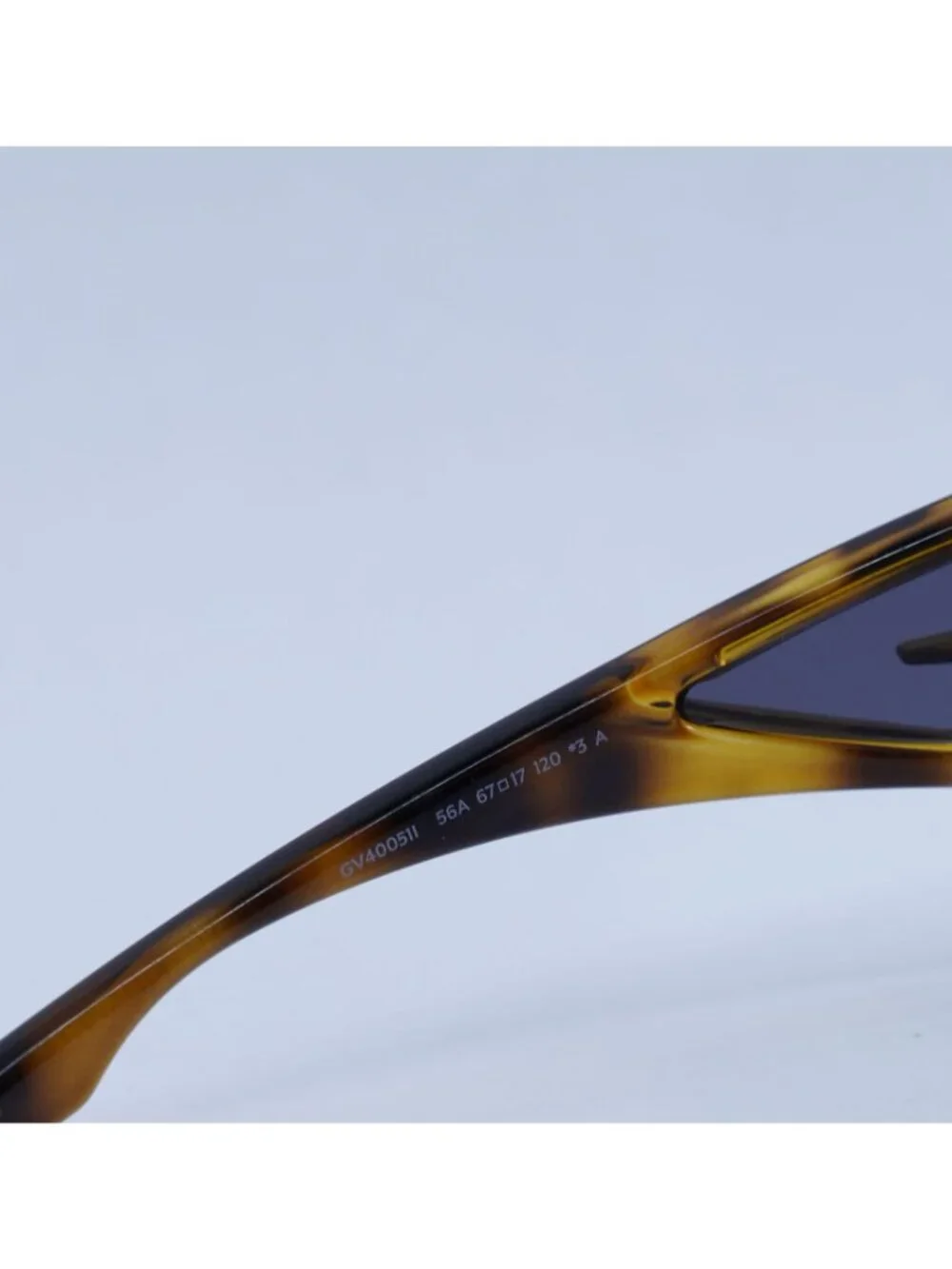 Givenchy GV40051I 56A Sunglasses Havana Shield Frame, Grey with Mirror Lenses